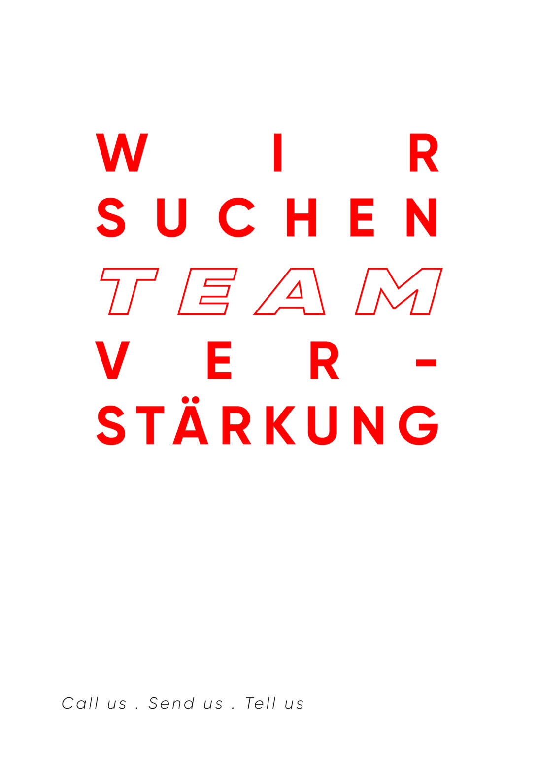 Wir suchen Teamverstärkung