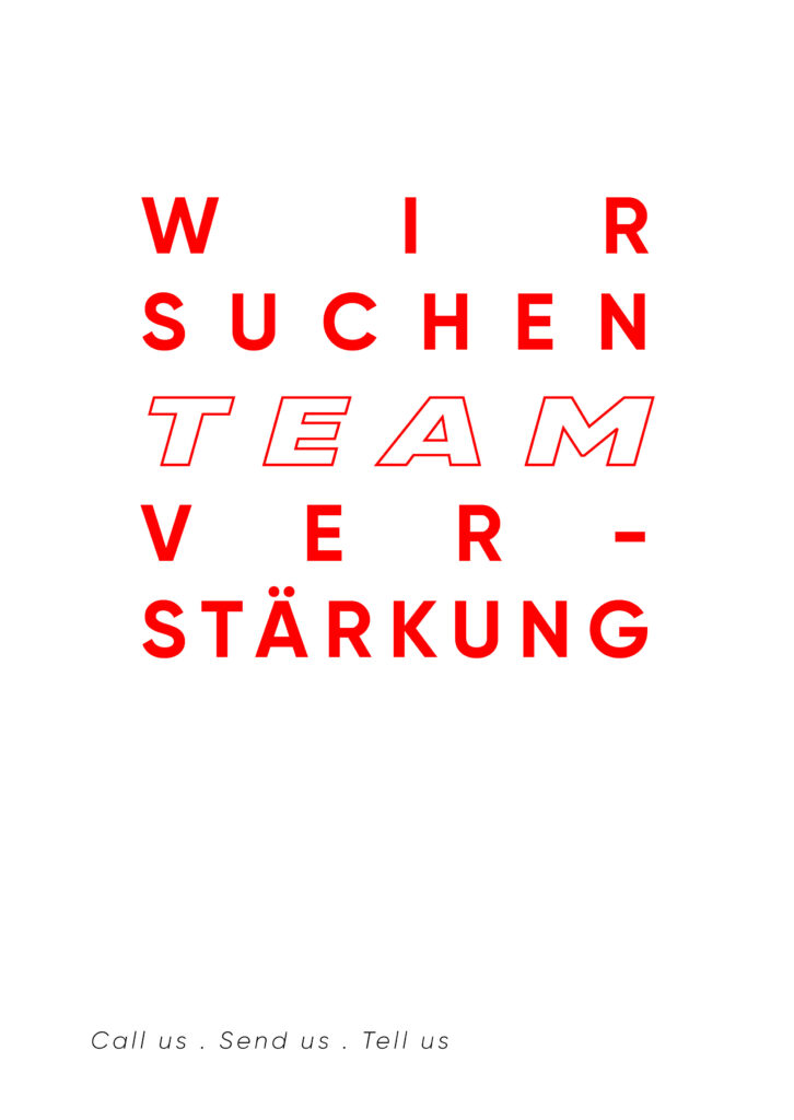 Wir suchen Teamverstärkung